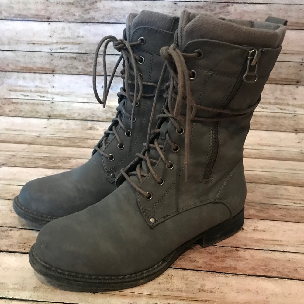 Women’s leather Cathy Jean boots Grey Sz 7
